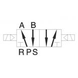 Solenoid valve 4V220 5/2 1/4 inch for pneumatic cylinders 230V or 12V, 24V  HPControl